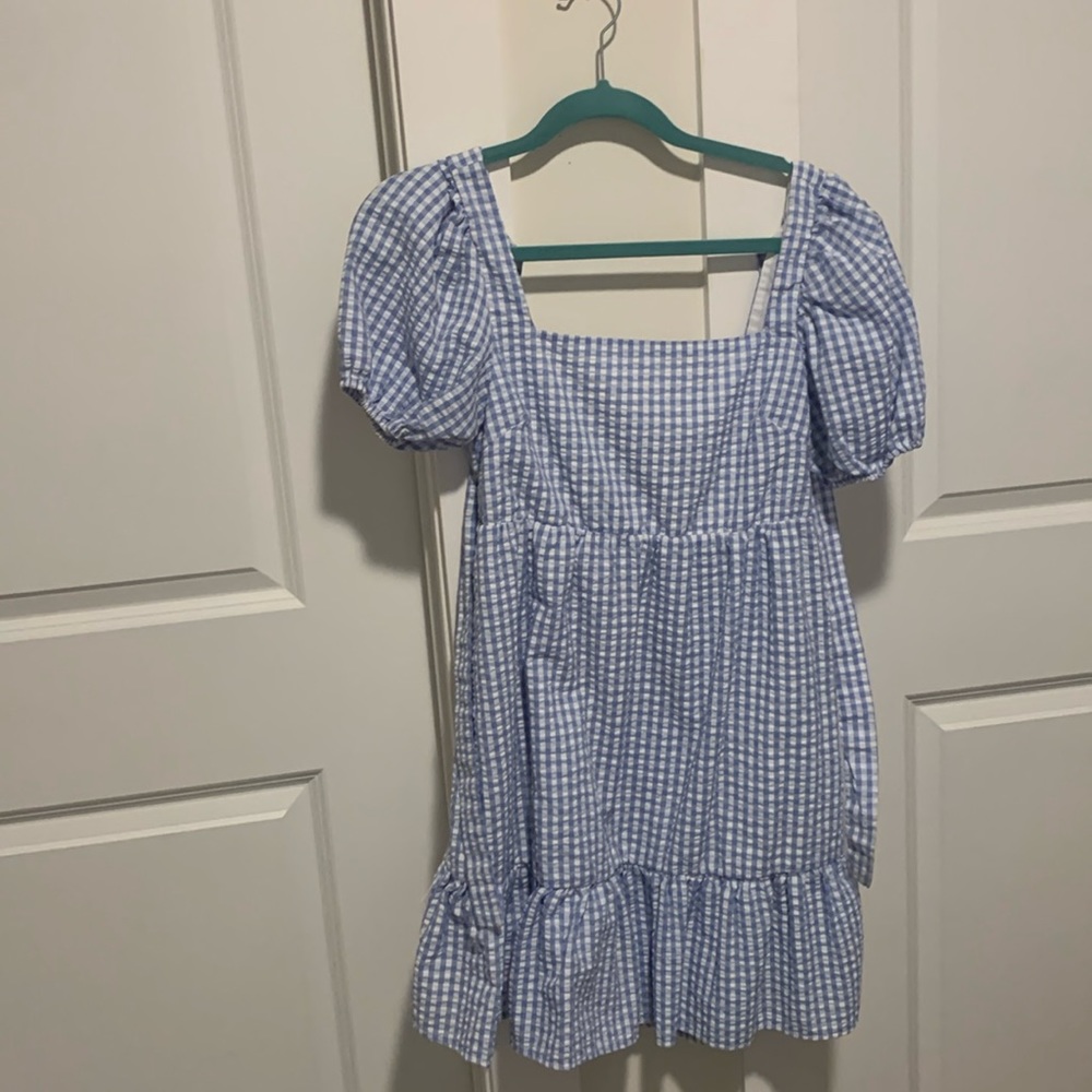 Blue gingham